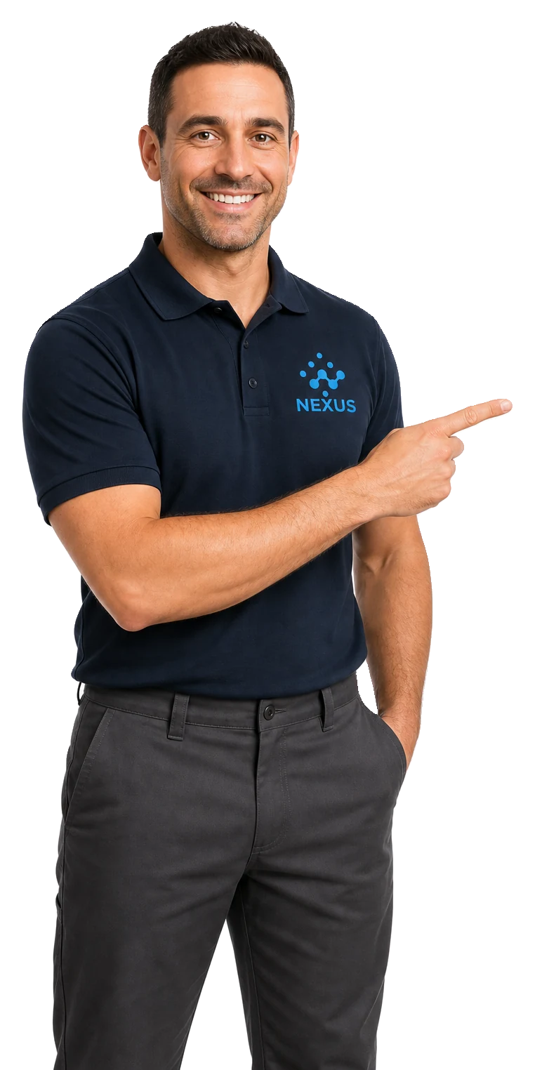 Nexus Operations Services uniformed cleaning team member